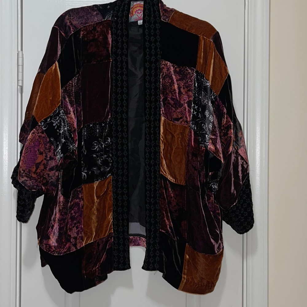 Velvet Patchwork Kimono
